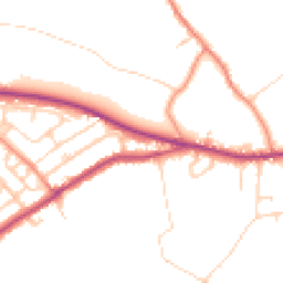 Daytime road noise heatmap for HD8 0EG
