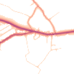 Daytime road noise heatmap for HD8 0EN