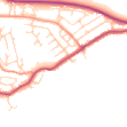 Daytime road noise heatmap for HD8 0EX