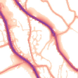 Daytime road noise heatmap for HD8 0FX