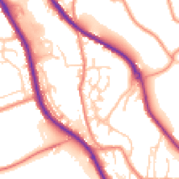 Daytime road noise heatmap for HD8 0FZ