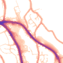 Daytime road noise heatmap for HD8 0GN