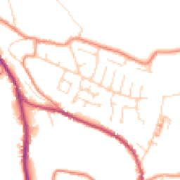 Daytime road noise heatmap for HD8 0GR
