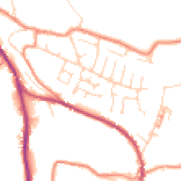 Daytime road noise heatmap for HD8 0GT