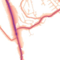 Daytime road noise heatmap for HD8 0GW