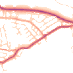 Daytime road noise heatmap for HD8 0HS