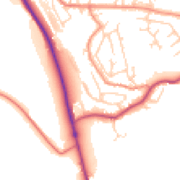 Daytime road noise heatmap for HD8 0JL