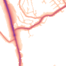 Daytime road noise heatmap for HD8 0JP