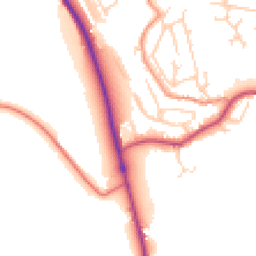 Daytime road noise heatmap for HD8 0JR