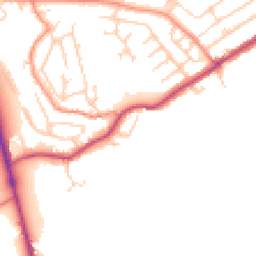 Daytime road noise heatmap for HD8 0JU