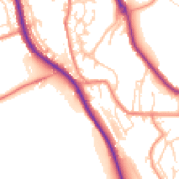 Daytime road noise heatmap for HD8 0LD