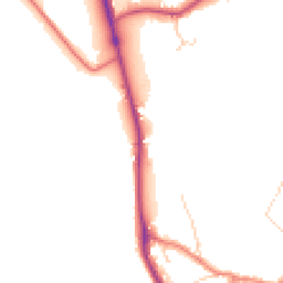 Daytime road noise heatmap for HD8 0LF