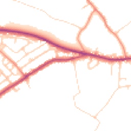 Daytime road noise heatmap for HD8 0LG