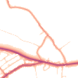 Daytime road noise heatmap for HD8 0ND
