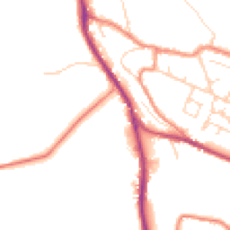 Daytime road noise heatmap for HD8 0PW