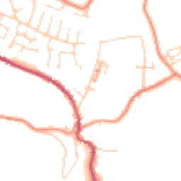 Daytime road noise heatmap for HD8 0QA