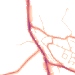 Daytime road noise heatmap for HD8 0QD