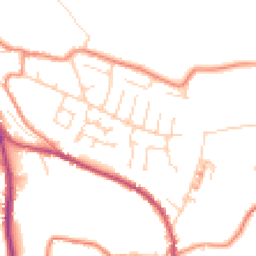 Daytime road noise heatmap for HD8 0QR