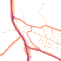 Daytime road noise heatmap for HD8 0QW