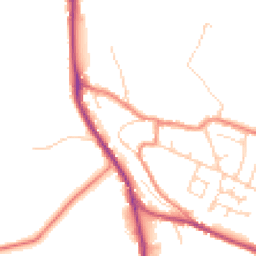 Daytime road noise heatmap for HD8 0QX