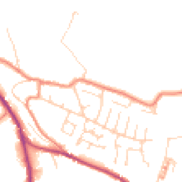 Daytime road noise heatmap for HD8 0RE