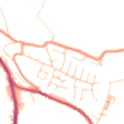 Daytime road noise heatmap for HD8 0RF