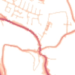 Daytime road noise heatmap for HD8 0RL