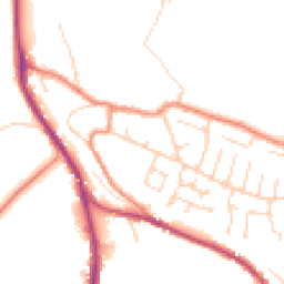 Daytime road noise heatmap for HD8 0RQ