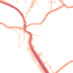 Daytime road noise heatmap for HD8 0SQ