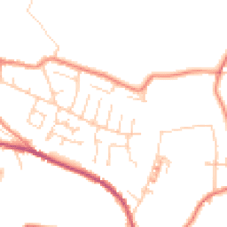 Daytime road noise heatmap for HD8 0TB