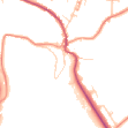 Daytime road noise heatmap for HD8 0TE