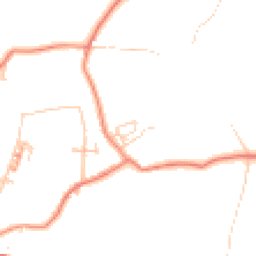 Daytime road noise heatmap for HD8 0TP