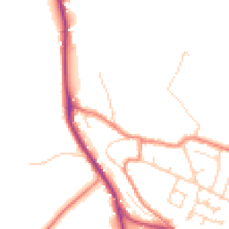 Daytime road noise heatmap for HD8 0UL