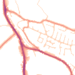 Daytime road noise heatmap for HD8 0XA