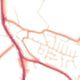 Daytime road noise heatmap for HD8 0XB