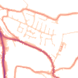 Daytime road noise heatmap for HD8 0XJ