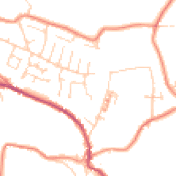 Daytime road noise heatmap for HD8 0ZH