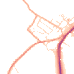 Daytime road noise heatmap for HD8 8AL