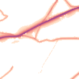 Daytime road noise heatmap for HD8 8AZ