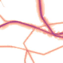 Daytime road noise heatmap for HD8 8BD