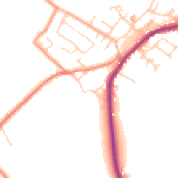 Daytime road noise heatmap for HD8 8DF