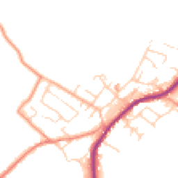 Daytime road noise heatmap for HD8 8DP