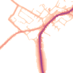 Daytime road noise heatmap for HD8 8EG