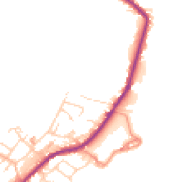 Daytime road noise heatmap for HD8 8EJ