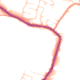 Daytime road noise heatmap for HD8 8ES