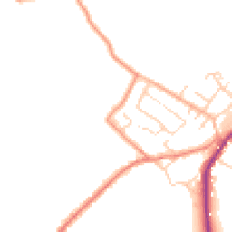 Daytime road noise heatmap for HD8 8FL