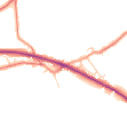 Daytime road noise heatmap for HD8 8FR