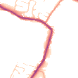 Daytime road noise heatmap for HD8 8FT