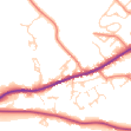 Daytime road noise heatmap for HD8 8FY