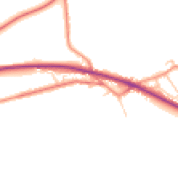 Daytime road noise heatmap for HD8 8GX